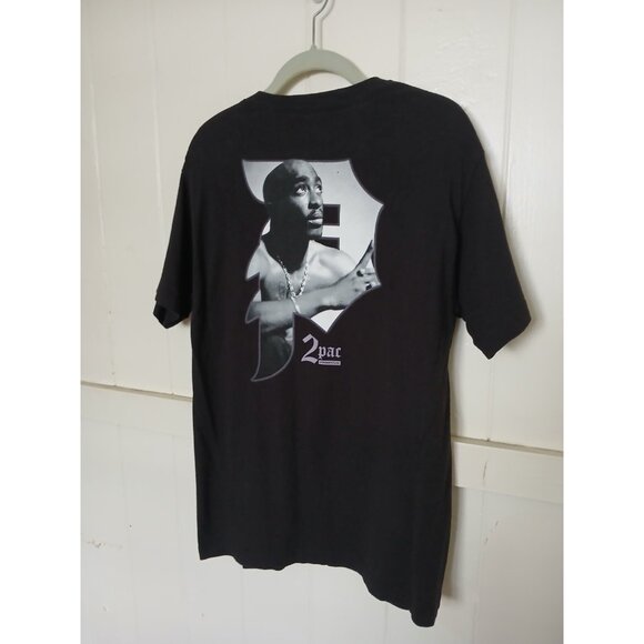 2PAC × Primitive Tupac Graphic T-Shirt Mens Medium Black Cotton Short Sleeve - Picture 9 of 13